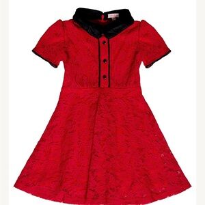 Ivy City MINI PENNY DRESS IN RED LACE